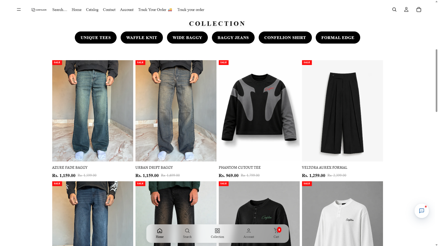 Confelion storefront screenshot