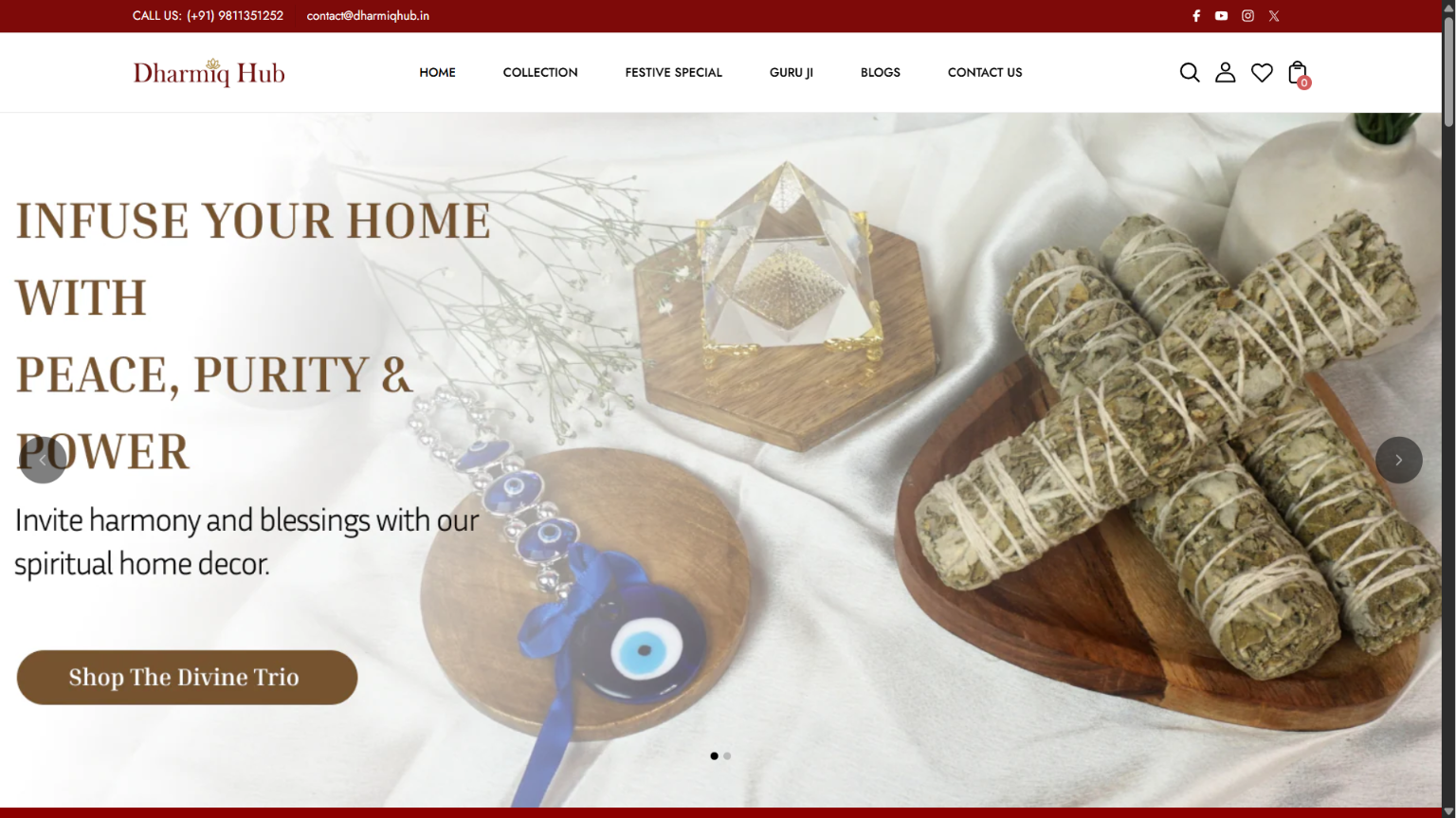 Dharmiq Hub storefront screenshot