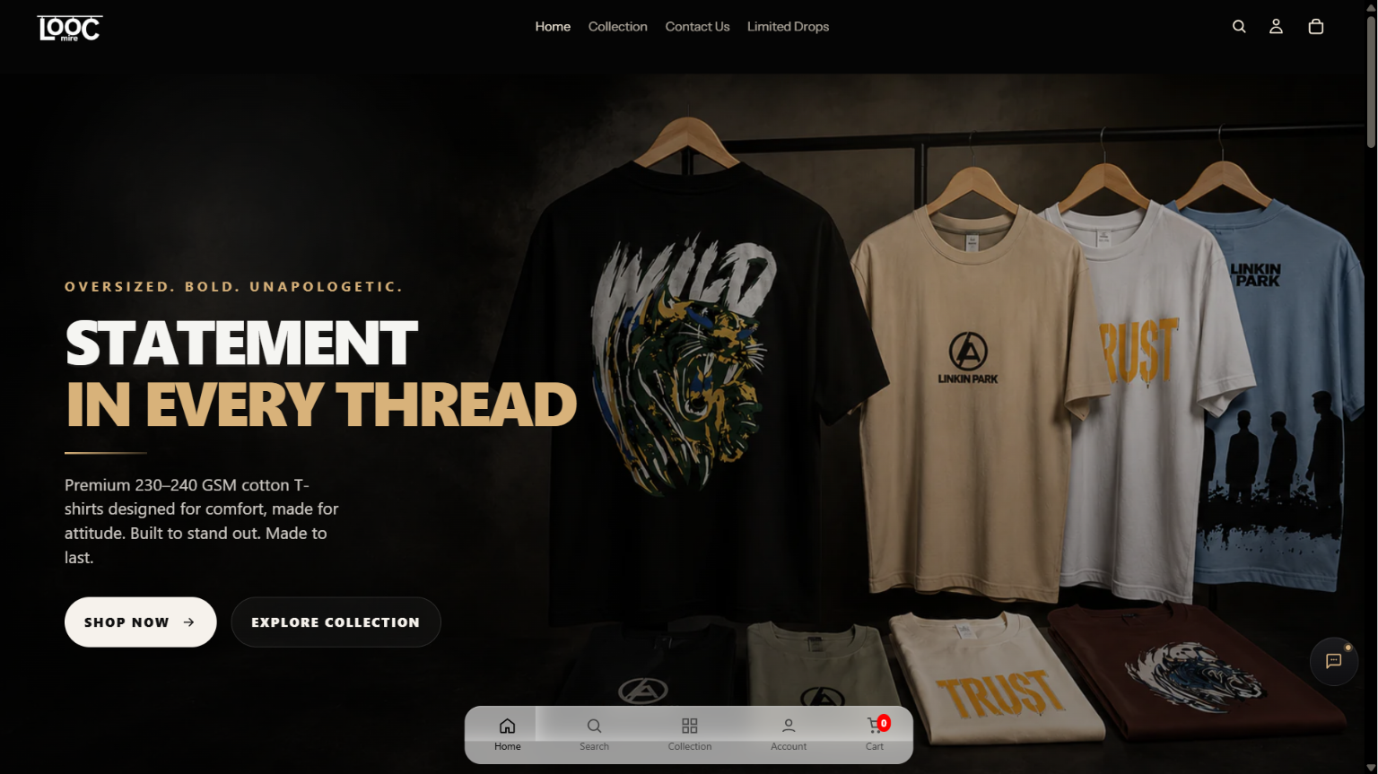 Loocmire storefront screenshot